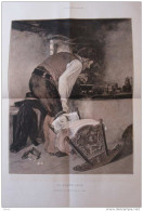"le Grand-Père", D'après Le Tableau De M. N. Gysis - Page Original 1885 - Documents Historiques