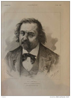 M. J. Bertrand, Membre De L'Académie Francaise - Page Original  1885 - Documents Historiques