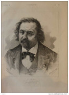 M. J. Bertrand, Membre De L'Académie Francaise - Page Original  1885 - Historische Dokumente