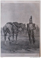 Le Cuirassier, Par Édouard Detaille - Page Original 1885 - Documents Historiques