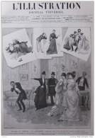 Théâtre Du Gymnase - "La Doctoresse", Comédie Par MM. Paul Ferrier Et Henri Bocage - Page Original - 1885 - Documentos Históricos
