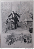 Théâtre Du Gymnase - "Le Prince Zilah", Pièce De M. Jules Claretie - Page Original - 1885 - Documents Historiques