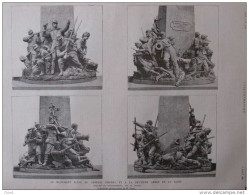 Le Monument élevé Au Général Chanzy Et à La Deuxième Armée De La Loire - Page Original - 1885 - Documents Historiques