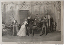 Théâtre Francais - "Antoinette Rigaud", Comédie De M. Raymond Deslandes - Page Original - 1885 - Historische Dokumente