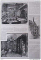 New York - La Maison D'un Billionaire - La Maison Vanderbilt - Page Original - 1885 - Documenti Storici