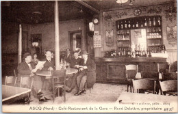 59 ASCQ - Cafe Restaurant De La Gare, Ets DELATTRE - Andere & Zonder Classificatie