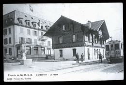 14778 - SUISSE - MONTBOVON - La Gare - Montbovon