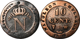 FRANCE - 1808 - 10 CENTIMES - Napoléon 1er - Lille (W) - 19-165 - 10 Centimes