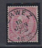 BELGIË - OBP - 1884/91 - Nr 46 T0 (PERWEZ) - Coba + 2.00 € - 1884-1891 Léopold II