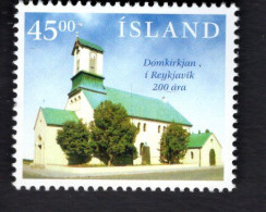 2022474395 1996 SCOTT 831 (XX)  POSTFRIS MINT NEVER HINGED - REYKJAVIK CATHEDRAL BICENT. - Unused Stamps