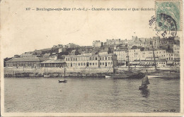 Boulogne Sur Mer -Chambre De Commerce Et Quai Gambetta Et La Douane - BF 107 - Boulogne Sur Mer