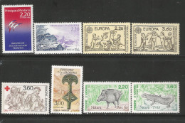 ANDORRE ANNEE 1989 LOT DE 8 TP N°376 A 383 NEUFS** MNH TB COTE 20,60 € - Neufs