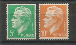 MONACO ANNEE 1950 LOT DE 2TP N°349 à 350 NEUFS** MNH TB  COTE 46,00€ - Ungebraucht