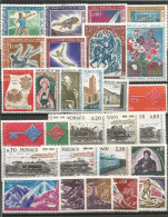 MONACO ANNEE 1968 LOT DE 28 TP N°736 à 763 NEUFS** MNH TB COTE 40,60 € - Unused Stamps