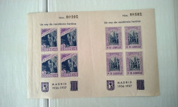 Spain Spanish Civil War Madrid 1937 **. - Verschlussmarken Bürgerkrieg