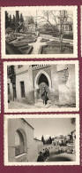 030524 - 3 PHOTOS CIRCA 1959 - ESPAGNE ESPANA - GRANADA L'Alhambra Quartier Ziride El Albaicin - Orte