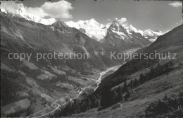 11742928 Zinal Rhone Weisshorn Rothorn Besso Gabelhorn Cervin Zinal Rhone - Sonstige & Ohne Zuordnung