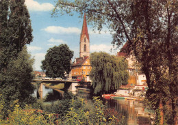 Rottenburg / Neckar - Teilansicht Mit Brücke Und Kirche - Rottenburg