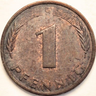 Germany Federal Republic - Pfennig 1984 G, KM# 105 (#4492) - 1 Pfennig