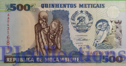 MOZAMBIQUE 500 METICAIS 1991 PICK 134 UNC PREFIX "AA" - Mozambique