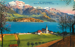  74 - LAC D'ANNECY - EGLISE DE SEVRIER ET LA TOURNETTE - Otros & Sin Clasificación