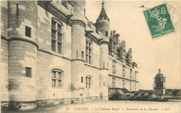  37 - LOCHES - LE CHATEAU ROYAL - ENSEMBLE DE LA FACADE - Loches