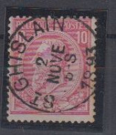 BELGIË - OBP - 1884/91 - Nr 46 T0 (ST GHISLAIN) - Coba + 2.00 € - 1884-1891 Leopold II.