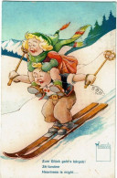 Ski   Ski Tandem Serie Minouvus  N 127 - Humour