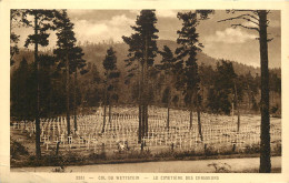   88 -  COL DU WETTSTEIN - LE CIMETIERE DES CHASSEURS - Cimetières Militaires