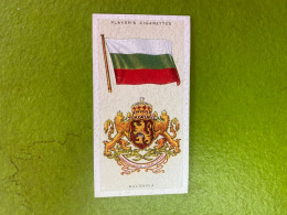 Player's Cigarettes Card National Flags And Arms - Bulgaria - Sonstige & Ohne Zuordnung