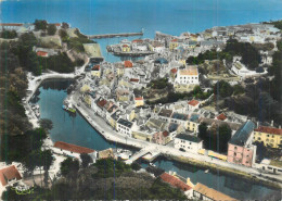 56 BELLE ILE EN MER  Le Palais Vue Aérienne  Des Bassins à Marée Haute     Cpsm  Gf 2 Scans - Belle Ile En Mer