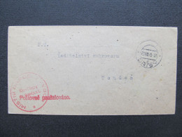 BRIEF Dřísy - Toušeň Provisorium Konětopy Brandýs N.L. 1945   /// P6764 - Briefe U. Dokumente
