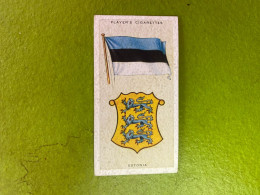 Player's Cigarettes Card National Flags And Arms - Estonia - Sonstige & Ohne Zuordnung