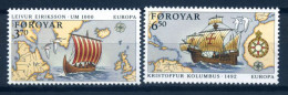 Faroe Is. 1992 Feroe / Europa CEPT Columbus Ships MNH Barcos Schiffe Bateaux / It02   1-48 - Barche