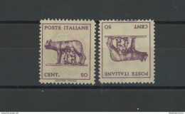 1943 LUOGOTENENZA, N° 515g 50c. Lilla E Grigio Lilla (*) STAMPA RECTO-VERSO - Mint/hinged