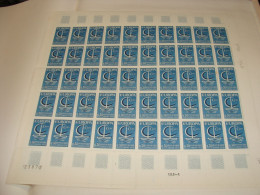 N° 1490 En Feuille De 50 Timbres  Entières Neuves - Ganze Bögen