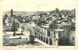 ISRAEL - JERUSALEM - TEMPLE DE SALOMON ET LA VILLE - Israël