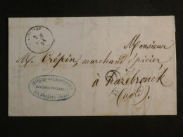 DN21  FRANCE  LETTRE RR 1851   MOULIN LILLE    HAZEBROUCK  ++AFF.   INTERESSANT+ ++++ - 1849-1876: Période Classique