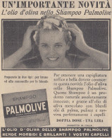 Shampoo PALMOLIVE - Pubblicità D'epoca - 1938 Vintage Advertising - Advertising