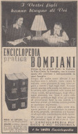 Enciclopedia Pratica Bompiani - Pubblicità D'epoca - 1938 Old Advertising - Advertising