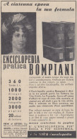 Enciclopedia Pratica Bompiani - Pubblicità D'epoca - 1938 Old Advertising - Advertising