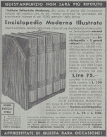 Enciclopedia Moderna Illustrata - Pubblicità D'epoca - 1938 Advertising - Advertising