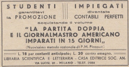 La Partita Doppia E Il Giornalmastro Americano - 1938 Vintage Advertising - Advertising