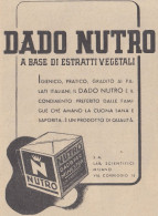 Dado NUTRO - Pubblicità D'epoca - 1938 Vintage Advertising - Publicités