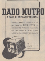 Dado NUTRO - Pubblicità D'epoca - 1938 Vintage Advertising - Publicités