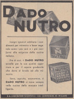 Dado NUTRO - Pubblicità D'epoca - 1938 Vintage Advertising - Publicités