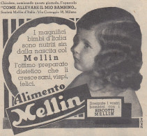 Alimento E Biscotti MELLIN - Pubblicità D'epoca - 1938 Vintage Advertising - Publicités