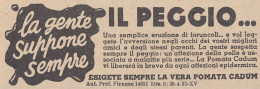 Pomata CADUM - Pubblicità D'epoca - 1937 Vintage Advertising - Publicités