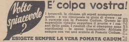 Pomata CADUM - Pubblicità D'epoca - 1937 Vintage Advertising - Publicités