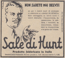 Sale Di Hunt - Pubblicità D'epoca - 1937 Vintage Advertising - Publicités